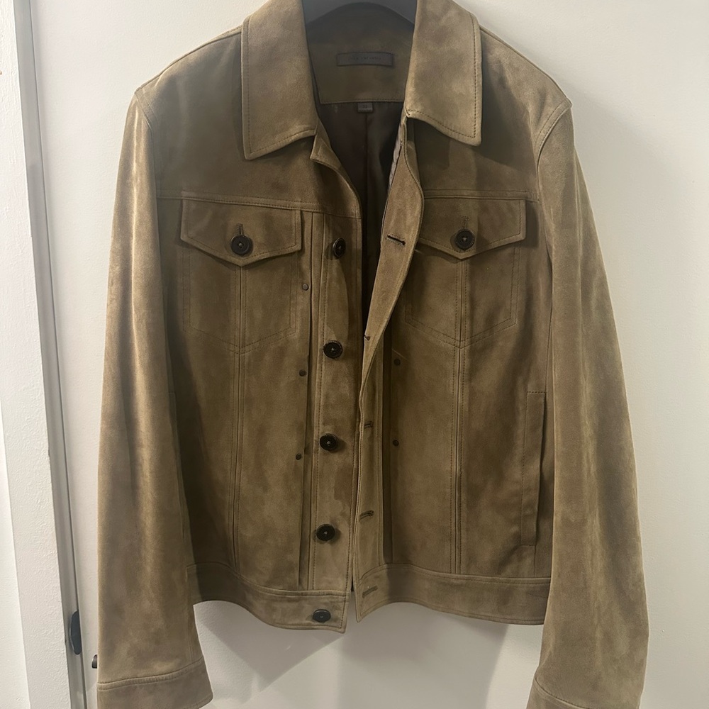 John Varvatos Brown Suede Jacket